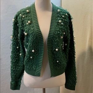 Green Pearl Cardigan